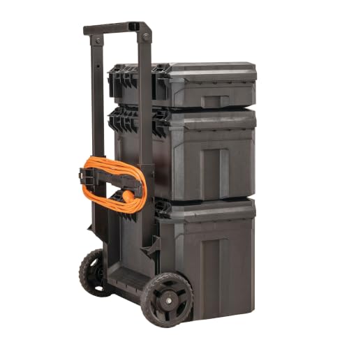 CRAFTSMAN VERSASTACK XL Tool Box with Wheels, Waterproof, Stackable System, Portable Rolling Storage for Indoor/Outdoor Use, 22.5 Inch (CMST21445)