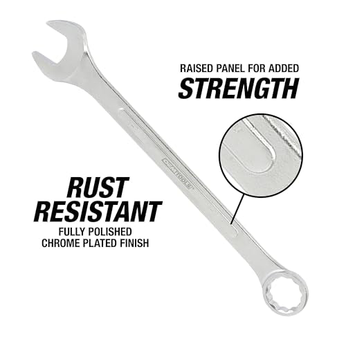 OEMTOOLS 6-PC 12 Pt. SAE Jumbo Combination Wrench Set 1-1/16" to 1-7/16" - style: 6 piece SAE