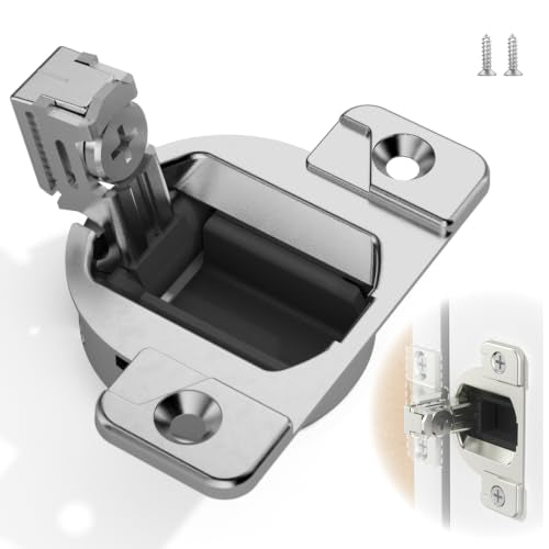 10-Pack Blum 110° Cabinet Hinges Replacement for Compact 33 Screw-in Hinge - Heavy-Duty Nickel-Plated, Face Frame Cabinets (No Mounting Plate, with Screws)