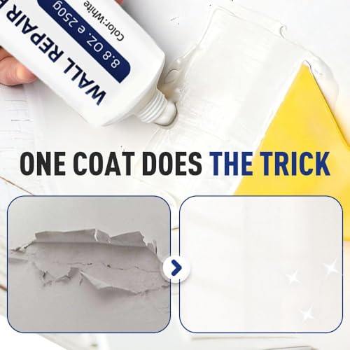 2PCS Drywall Repair Kit with Scraper, Wall Repair Paste Tube Kit with Scraper, Quick Drying Wall Mending Agent for Holes & Cracks, Multi-Functional Drywall Patch Paste Repair Kits for Home DIY