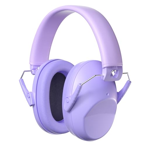 ProCase Kids Noise Cancelling Headphones Ear Hearing Protection, Purple - color: Light Purple