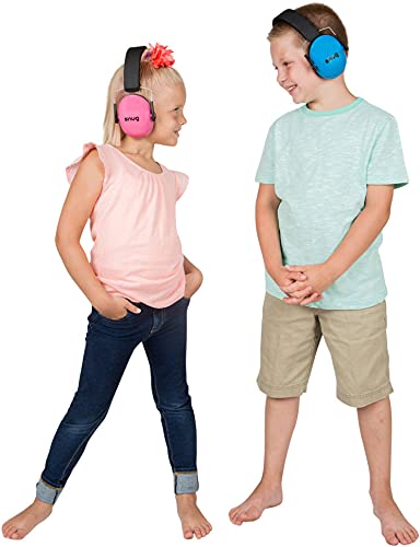 Snug Kids Earmuffs – Noise Reduction for Toddlers & Children – Adjustable, Lightweight, Foldable, Soft & Comfortable - color: Aqua