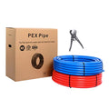 EFIELD Pex-b Pipe/Tubing Blue & Red 3/4 inch 2x 300 ft Rolls 600FT Length - size: 3/4 inch, 2x300 ft, style: Pipe Only