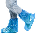 Yzurbu 20PCS 13.7" Disposable Boot & Shoe Covers – 14g Extra Thick Blue Waterproof & Non-Slip CPE Overshoes, XL Size Fits up to Men's 12, Women's 14 – For Home, Cleaning, Travel, Indoors & Outdoors