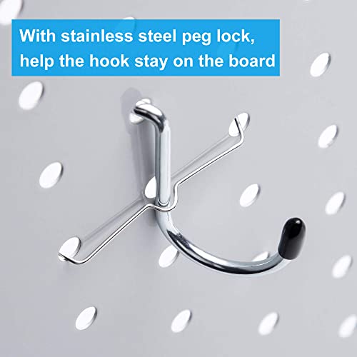 Pegboard Hooks Assortment, for Organizing Various Tools, with Pegboard Bins, 165 PCS, 80 of Which are Locks - style: 165PCS