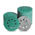 5 Inch 8 Hole P220 Grit Zirconia Wet Dry Sanding Discs - 50 Pack - size: 220 Grit
