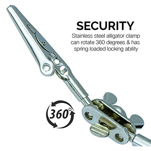 NEIKO 01902 Adjustable Helping Hand with Magnifying Glass, Third Hand Solder Aid, Soldering Wire Station Stand with Dual Alligator Clips and a Heavy Base, Beading & Jewelry Making Tools, Solder Holder - style: Helping Hand