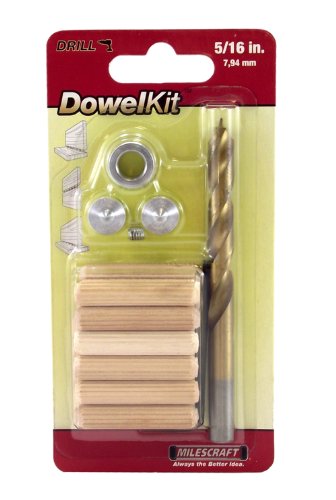 Milescraft 5338 5/16-Inch Dowel Kit - size: 5/16-Inch