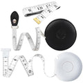 Tape Measure Body Measuring Tape 80inch/205cm Lock Pin Retract Tape Measure for Tailor Fitness Clothes Sewing Handcrafts Weight Loss Body Measurement - color: White Black White 3 pack