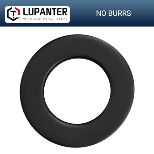 5/16" Black Flat Washers 50 Pack Made of 18-8 (304) Stainless Steel Metal Washers for Screws - color: Black, size: 5/16"