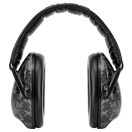 Snug Kids Earmuffs – Noise Reduction for Toddlers & Children – Adjustable, Lightweight, Foldable, Soft & Comfortable - color: Black Digi Camo