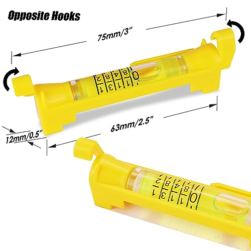 DOWELL 6-Pack 3" Hanging Bubble Line Level - size: HY030638