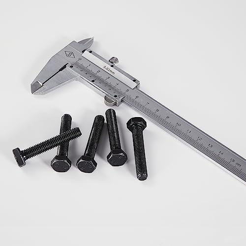 M6 x 40mm 45mm 50mm 55mm 60mm Hex Bolts, Hexagon Head Screw, 8.8 Grade Alloy Steel, Black Oxide Finish, Metric Full Machine Thread, Assortment Kit 25PCS - size: M6 x 40-60 mm(25PCS)