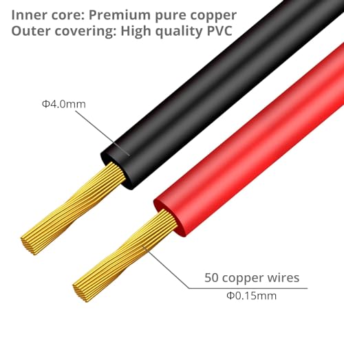 Proster 4mm Banana to Alligator Clip - 15A 1000V Test Lead 1m Pure Copper