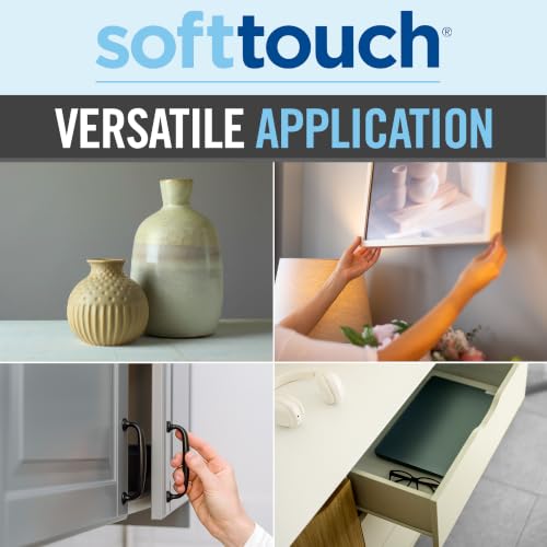 SoftTouch 3/8" Round Mini Self-Stick Furniture Slider Felt Pads for Hard Surfaces, Noise-Reducing Adhesive Furniture Moving Pads for Beds, Sofas, Dressers, 84-Count, Beige