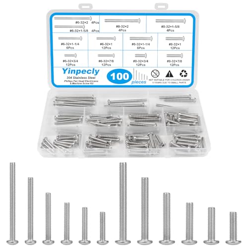 Machine Screws, #6-32#8-32 Phillips Pan Head Electricians Screw - style: Pan Head