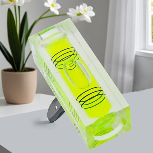 High precision mini bubble, double line small level bubble, three line flat ball level, household ruler can be turned 180 degrees (Non-magnetic, 40 * 15 * 15mm（4PCS)) - size: 40*15*15mm（4PCS)