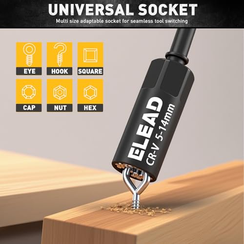 58-Piece Magnetic Impact Nut Driver Set, Metric & SAE Mini Combination Wrench Set, Impact Socket Adapter, 3LBS Magnetic Pickup Tool, Wing Nut Driver, Universal Socket, 1/4'' Quick-change Bit Extension - style: 58-Piece New Version