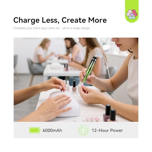 SAVILAND 50000RPM Professional Electric Nail Drill Kits for Acrylic Nails - color: A-gradient Green