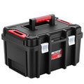 MAXPOWER 16-inch Stackable Tool Box, with Metal Latches, Removable Tray - size: 16", style: 16" black