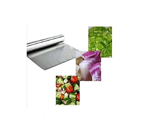 Stainless Steel Food Scraper, Multi-Purpose Bench Scraper