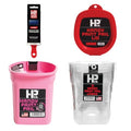 Handy Paint Pail Kit, 32 fl oz Paint Holder with 6 Disposable Liners, Snap-On Lid and 2-Inch Angled Mini Brush for Trim, Cut-Ins, and Small Painting Projects, Pink Kit