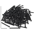 105 Pieces M2 x 20mm Button Head Socket Cap Screws, Thread Pitch 0.4mm, Sutemribor M2 Black Screws, 10.9 Grade Alloy Steel, Black Oxide Finish, Fully Threaded - size: M2 x 20mm, style: Button Head