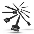 Electronics, Computers, 3D Printers, Anti Static Brush Tool Cleaning Kit - Set of 10 Brushes ESD (Electrostatic Discharge) with Zipper Pouch for Storage - Black Zipper - size: General Electronics Cleaning Kit