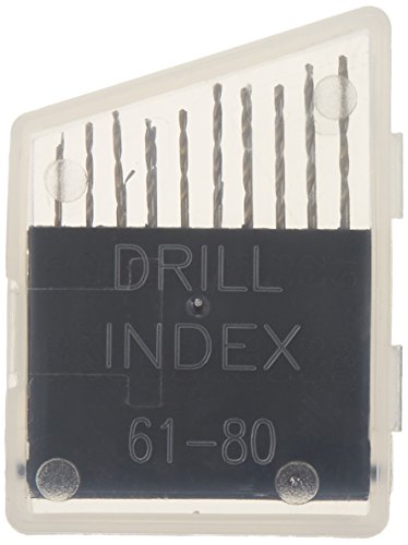 SE Twist Drill Bit Set - High-Speed Steel Drill Bits for Precise Drilling - Set of 20 Pcs. - #61-80 - 826HD20P