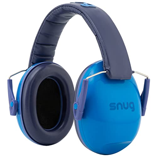 Snug Kids Earmuffs – Noise Reduction for Toddlers & Children – Adjustable, Lightweight, Foldable, Soft & Comfortable - Blue