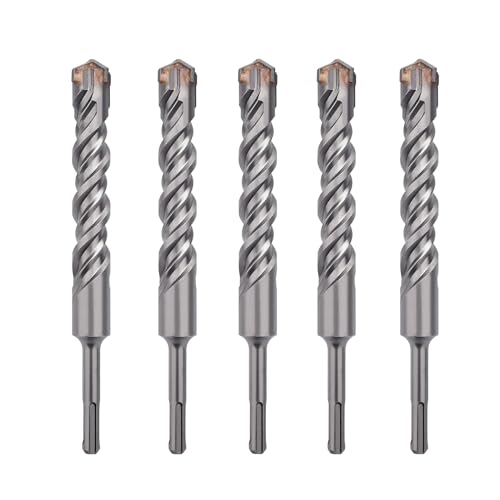5 Pack 3/4" X 8.26" SDS Plus Rotary Hammer Drill Bit, Concrete Drill Bits - size: 3/4 " diameter, style: 8.26 " length