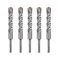 5 Pack 3/4" X 8.26" SDS Plus Rotary Hammer Drill Bit, Concrete Drill Bits - size: 3/4 " diameter, style: 8.26 " length