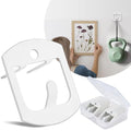 24 Pcs Claw Drywall Picture Hanger White Wall Picture Frame Hanging Hooks No Damage Heavy Duty Wall Hangers 40Lbs Tool-Free Hooks for Hanging Picture Mirror Photo Poster Art Frame Home Office Decor - size: 24 Pack