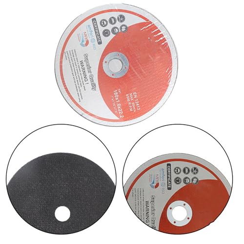 100 Pcs Ultra Thin Cutting Wheel Disc 7 x 1/16 x 7/8 Inch Metal Stainless Steel Cut Off Wheels for Angle Grinder, General Purpose Metal Cutting - style: 100pcs 7"x1/16"x7/8"