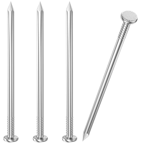 VGBUY 150PCS Stainless Steel Hardware Nails, 2 Inch Flat Head for Hanging Pictures, Small Wall and Wood Finishing Nails - color: Silver, size: 2 in