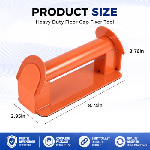Heavy-duty floor gap repair tool, equipped with reusable adhesive pads - size: 8.74in * 2.95in * 3.76in