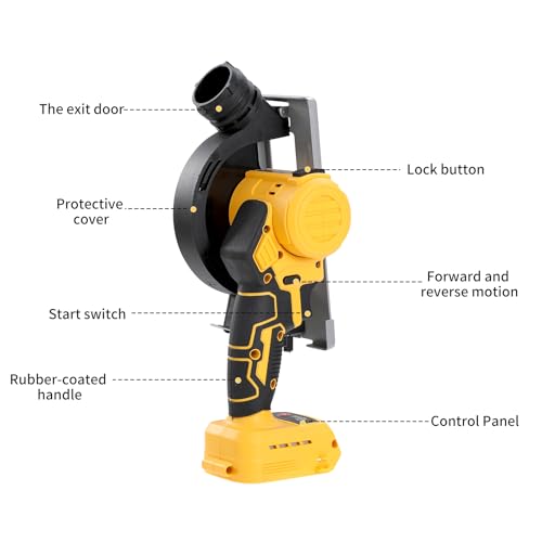 Brushless Mini Circular Saw for DEWALT 20V Battery, 2-in-1 Cutter & Grinder