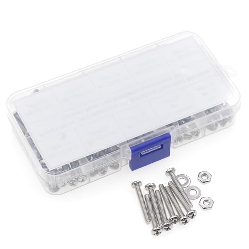 #6-32 UNC 304 Stainless Steel Phillips Pan Head Screw Nut Washer Kit - size: #6-32UNC