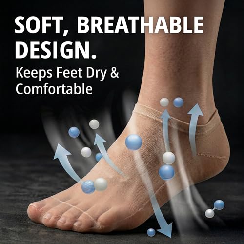 Leather Hero Disposable Try On Socks - Tan Footies for Women, 72 Pairs/144 Pieces