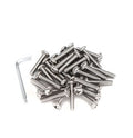 20pcs 1/4"-20 x 2 Round Head Phillips Bolts Machine Screws 304 Stainless Steel, Plain Finish - size: 1/4 x 2 Inch(20pcs)