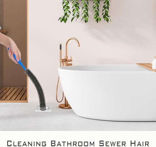 Flexible Drain Cleaning Brush 3PC, Long Reach Pipe Cleaner Brush with Nylon Bristles, Sink Drain, Bathroom Drain, Faucet, Straw, Bottle, Refrigerator Drain & Tube Cleaning Tool