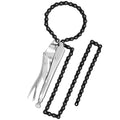 MAXPOWER Locking Chain Clamp, 9-Inch Locking Chain Pliers with 47.2” Chain, 14.2” Diameter, Quick Release - size: 47.2" Chain