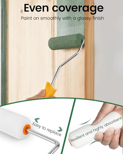 Voomey 11 Pack 4 Inch Paint Roller Kit, Mini Paint Roller Kit - size: 4 Inch Mini Paint Roller Kit 11 Pack