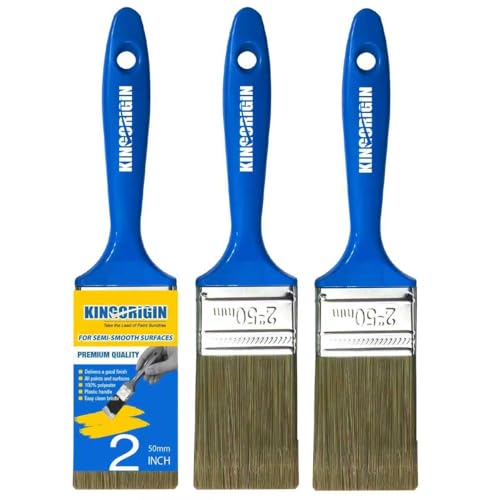 King Origin 2 Inch Paint Brushes, 3 PCS Versatile Paint Brush Set - color: 3 Pack, 2 Inch