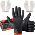 ANBOSON BBQ Gloves Disposable, Heat Resistant Grilling Gloves for Cooking - size: Large, style: 10mil Nitrile