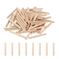 PATIKIL 95 Pcs Wood Dowel Pins 1/4" x 2 3/8" Fluted Wooden Dowels Hardwood Pegs for Woodworking Furniture DIY Crafts Projects Door Art - size: 1/4" x 2 3/8"