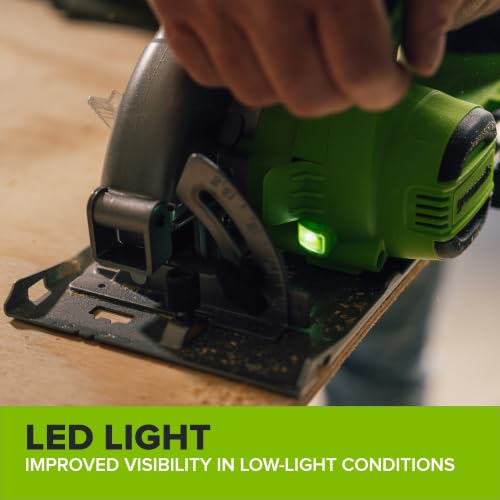 GREENWORKS 24V 1/2” Brushless Cordless Drill (400 In-lbs.) + 6.5” Circular Saw (4,800 RPM), (2) 2.0Ah (12,000mAh Power Bank) USB-C Batteries, Braided Cable, 65W Rapid Charger - size: 2PCS Combo Kits(New)
