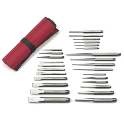 GEARWRENCH 27 Piece Large Chrome Punch & Chisel Set | 82306 - style: 27-piece kit