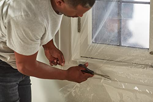 Duck MAX Strength Window Insulation Kit, Winter Window Seal Kit Fits up to 5 Windows, Heavy Duty Shrink Film Cuts to Size for Easy Indoor Installation, Window Tape Included,62 In. x 210 In., Clear - size: Standard Window - 5 Pack