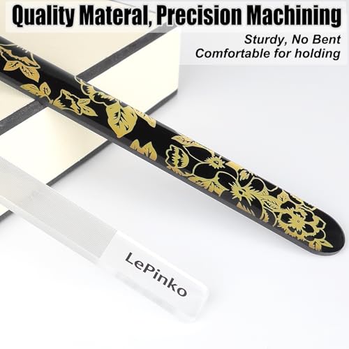 Diamond Nail File with Crystal Nail Shiner Set - color: Golden Rose